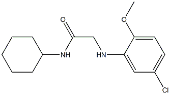 2-[(5-chloro-2-methoxyphenyl)amino]-N-cyclohexylacetamide Struktur