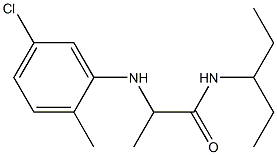 2-[(5-chloro-2-methylphenyl)amino]-N-(pentan-3-yl)propanamide Struktur