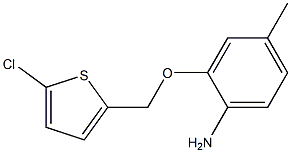 2-[(5-chlorothiophen-2-yl)methoxy]-4-methylaniline Struktur