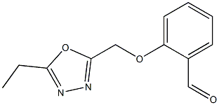 2-[(5-ethyl-1,3,4-oxadiazol-2-yl)methoxy]benzaldehyde Struktur