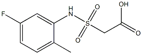 2-[(5-fluoro-2-methylphenyl)sulfamoyl]acetic acid Struktur