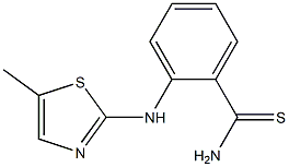 2-[(5-methyl-1,3-thiazol-2-yl)amino]benzene-1-carbothioamide Struktur