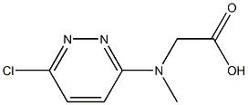 2-[(6-chloropyridazin-3-yl)(methyl)amino]acetic acid Struktur