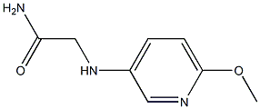 2-[(6-methoxypyridin-3-yl)amino]acetamide Struktur