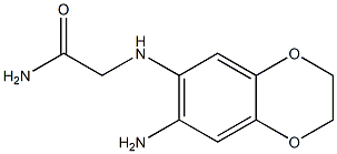 2-[(7-amino-2,3-dihydro-1,4-benzodioxin-6-yl)amino]acetamide Struktur