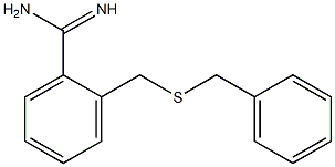 2-[(benzylsulfanyl)methyl]benzene-1-carboximidamide Struktur