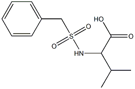 2-[(benzylsulfonyl)amino]-3-methylbutanoic acid Struktur