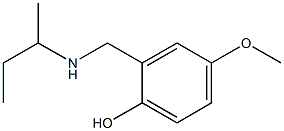 2-[(butan-2-ylamino)methyl]-4-methoxyphenol Struktur