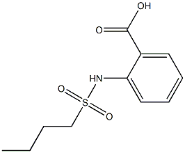 2-[(butylsulfonyl)amino]benzoic acid Struktur