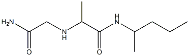 2-[(carbamoylmethyl)amino]-N-(pentan-2-yl)propanamide Struktur