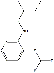 2-[(difluoromethyl)sulfanyl]-N-(2-ethylbutyl)aniline Struktur