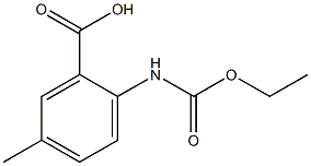 2-[(ethoxycarbonyl)amino]-5-methylbenzoic acid Struktur