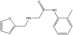 2-[(furan-2-ylmethyl)amino]-N-(2-methylphenyl)acetamide Struktur