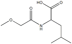 2-[(methoxyacetyl)amino]-4-methylpentanoic acid Struktur