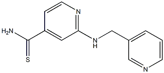 2-[(pyridin-3-ylmethyl)amino]pyridine-4-carbothioamide Struktur