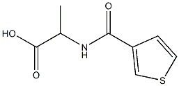 2-[(thien-3-ylcarbonyl)amino]propanoic acid Struktur