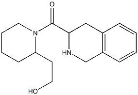 2-[1-(1,2,3,4-tetrahydroisoquinolin-3-ylcarbonyl)piperidin-2-yl]ethanol Struktur