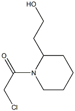 2-[1-(chloroacetyl)piperidin-2-yl]ethanol Struktur