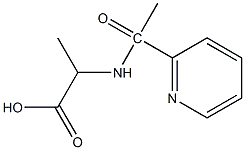 2-[1-(pyridin-2-yl)acetamido]propanoic acid Struktur