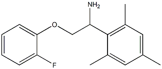 2-[1-amino-2-(2-fluorophenoxy)ethyl]-1,3,5-trimethylbenzene Struktur