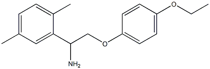 2-[1-amino-2-(4-ethoxyphenoxy)ethyl]-1,4-dimethylbenzene Struktur