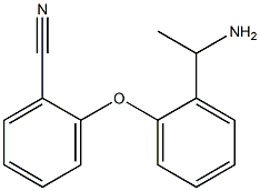 2-[2-(1-aminoethyl)phenoxy]benzonitrile Struktur