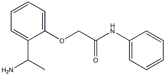 2-[2-(1-aminoethyl)phenoxy]-N-phenylacetamide Struktur