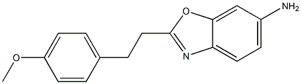 2-[2-(4-methoxyphenyl)ethyl]-1,3-benzoxazol-6-amine Struktur