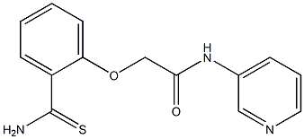 2-[2-(aminocarbonothioyl)phenoxy]-N-pyridin-3-ylacetamide Struktur