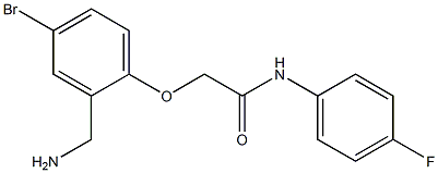 2-[2-(aminomethyl)-4-bromophenoxy]-N-(4-fluorophenyl)acetamide Struktur