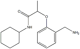 2-[2-(aminomethyl)phenoxy]-N-cyclohexylpropanamide Struktur