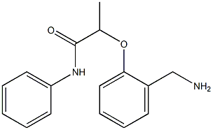 2-[2-(aminomethyl)phenoxy]-N-phenylpropanamide Struktur