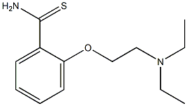 2-[2-(diethylamino)ethoxy]benzenecarbothioamide Struktur