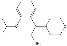 2-[2-(difluoromethoxy)phenyl]-2-(morpholin-4-yl)ethan-1-amine Struktur