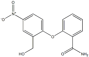 2-[2-(hydroxymethyl)-4-nitrophenoxy]benzamide Struktur