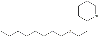 2-[2-(octyloxy)ethyl]piperidine Struktur