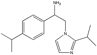 2-[2-(propan-2-yl)-1H-imidazol-1-yl]-1-[4-(propan-2-yl)phenyl]ethan-1-amine Struktur