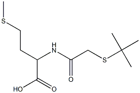 2-[2-(tert-butylsulfanyl)acetamido]-4-(methylsulfanyl)butanoic acid Struktur