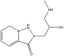 2-[2-hydroxy-3-(methylamino)propyl]-2H,3H-[1,2,4]triazolo[3,4-a]pyridin-3-one Struktur