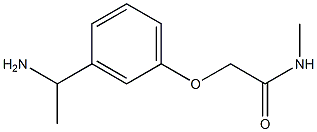 2-[3-(1-aminoethyl)phenoxy]-N-methylacetamide Struktur