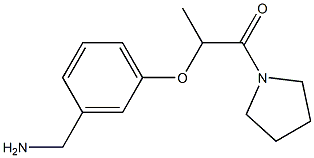 2-[3-(aminomethyl)phenoxy]-1-(pyrrolidin-1-yl)propan-1-one Struktur