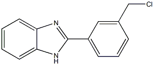 2-[3-(chloromethyl)phenyl]-1H-1,3-benzodiazole Struktur