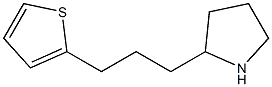 2-[3-(thiophen-2-yl)propyl]pyrrolidine Struktur