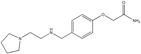 2-[4-({[2-(pyrrolidin-1-yl)ethyl]amino}methyl)phenoxy]acetamide Struktur