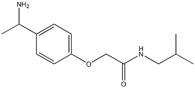 2-[4-(1-aminoethyl)phenoxy]-N-isobutylacetamide Struktur