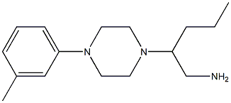 2-[4-(3-methylphenyl)piperazin-1-yl]pentan-1-amine Struktur