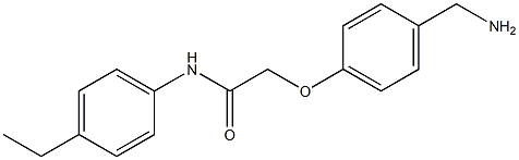 2-[4-(aminomethyl)phenoxy]-N-(4-ethylphenyl)acetamide Struktur