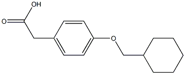 2-[4-(cyclohexylmethoxy)phenyl]acetic acid Struktur