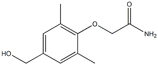 2-[4-(hydroxymethyl)-2,6-dimethylphenoxy]acetamide Struktur