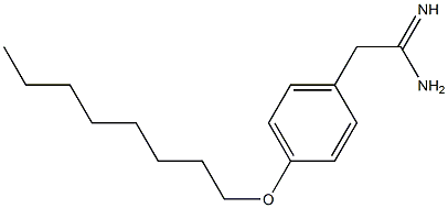 2-[4-(octyloxy)phenyl]ethanimidamide Struktur